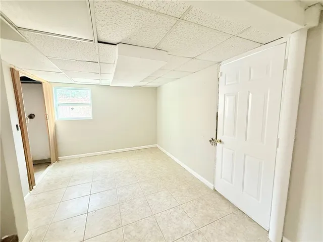 a view of a room with an empty space