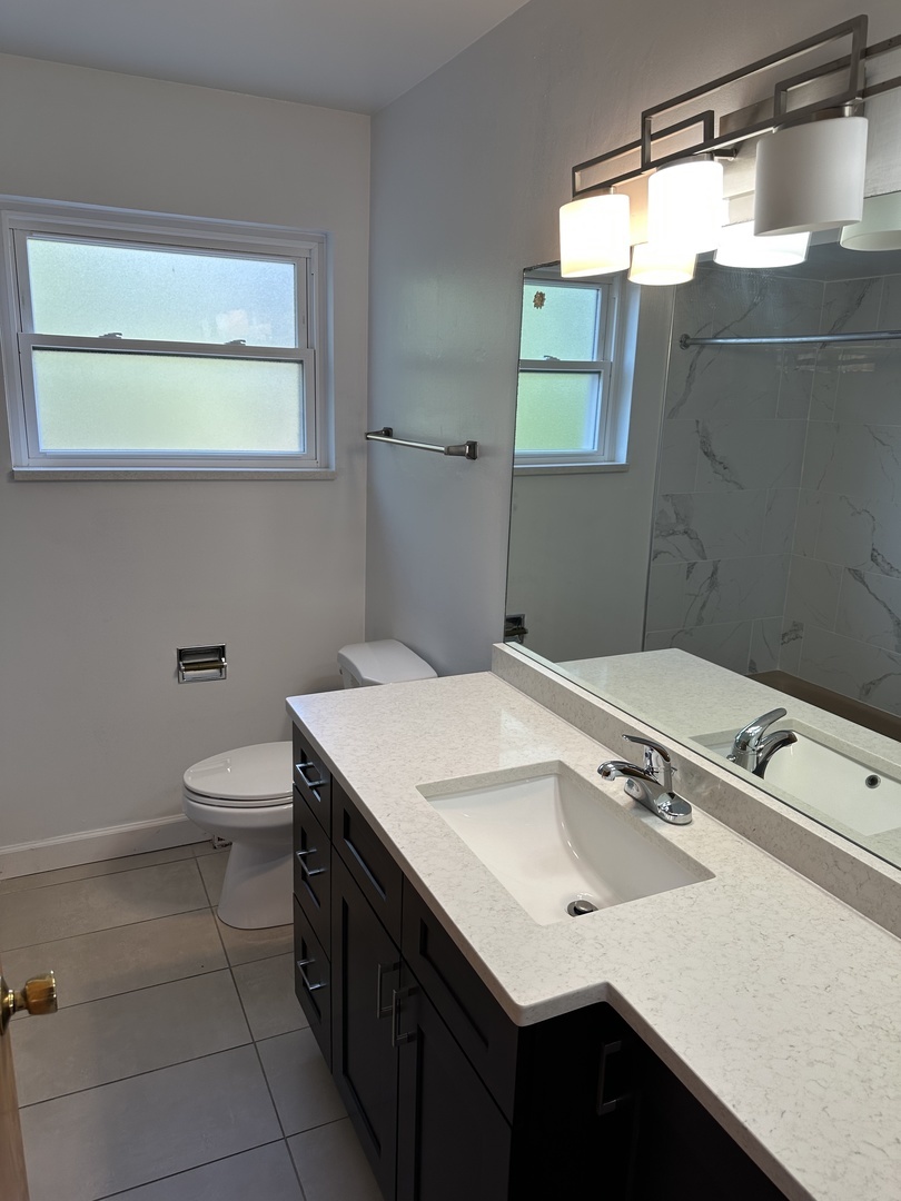 1342 Clinton Avenue Berwyn, IL 60402 - Photo 12 of 16 a bathroom with a sink vanity and a toilet