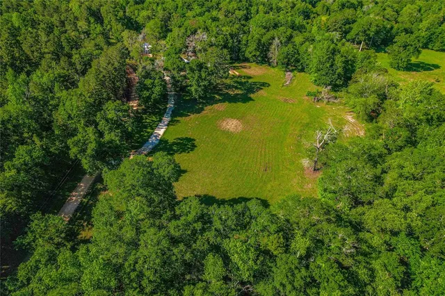 a view of a garden with a lake
