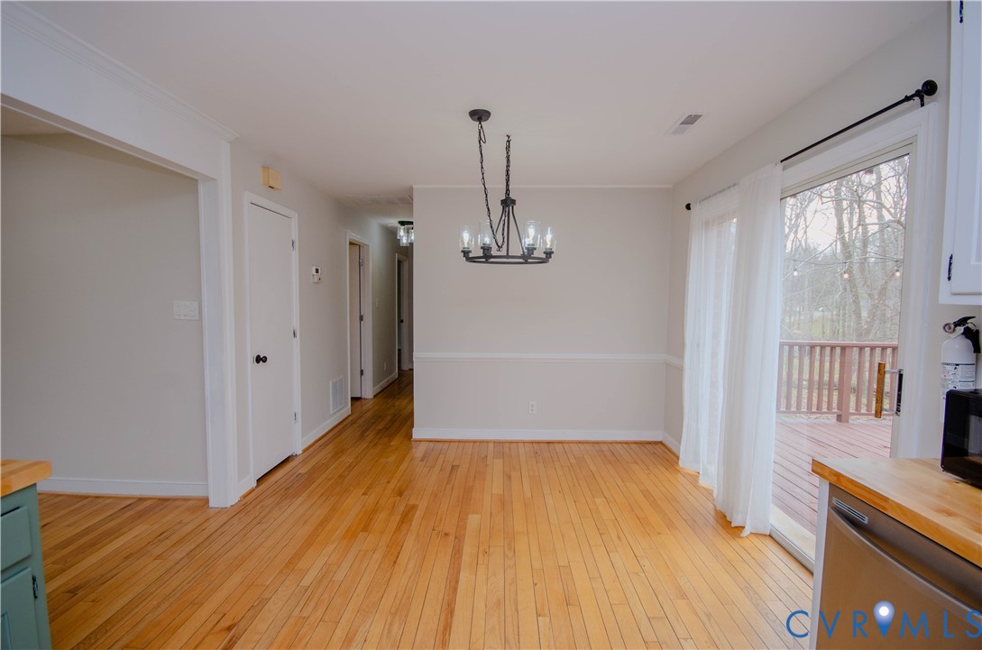 2231 Fall Line Drive Powhatan, VA 23139 - Photo 14 of 23 Unfurnished dining area with light wood-style floo