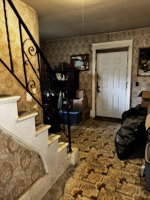 460 Carthage Road Carthage, ME 04224 - Photo 9 of 29 Hallway stairs
