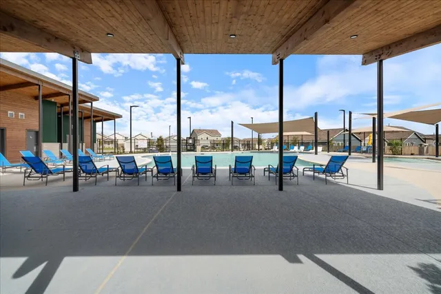 a room with furniture and a table