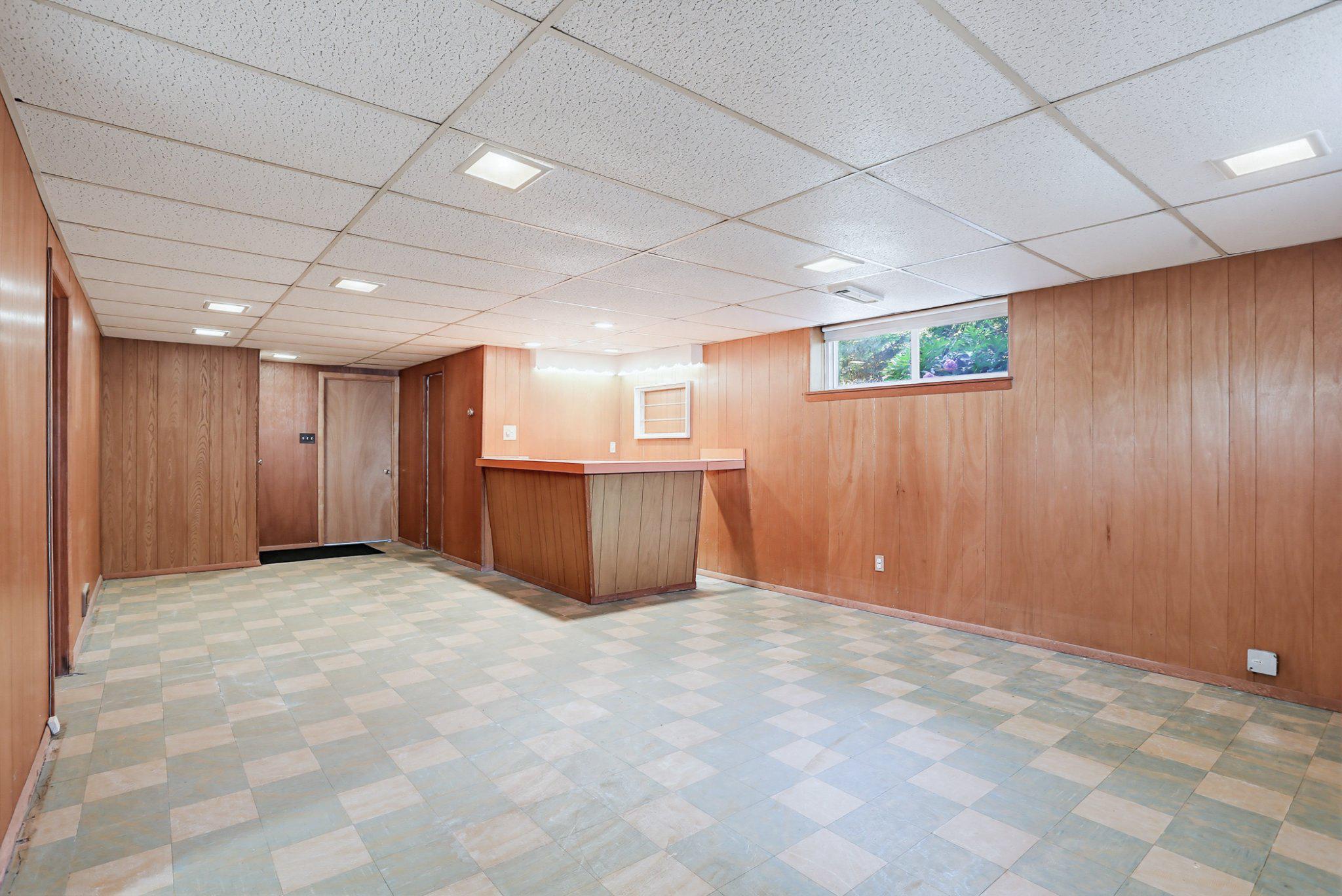 8145 Scotts Level Road Pikesville, MD 21208 - Photo 28 of 45 Spacious basement with wet bar