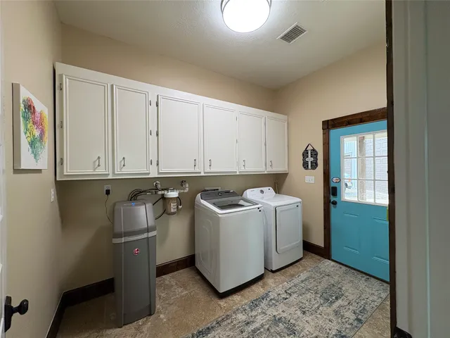 a room with storage and utility