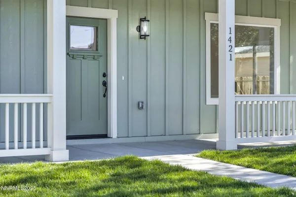 a view of front door of a house
