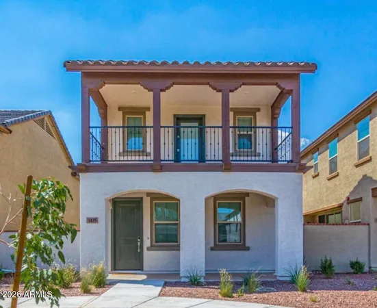 a front view of a building