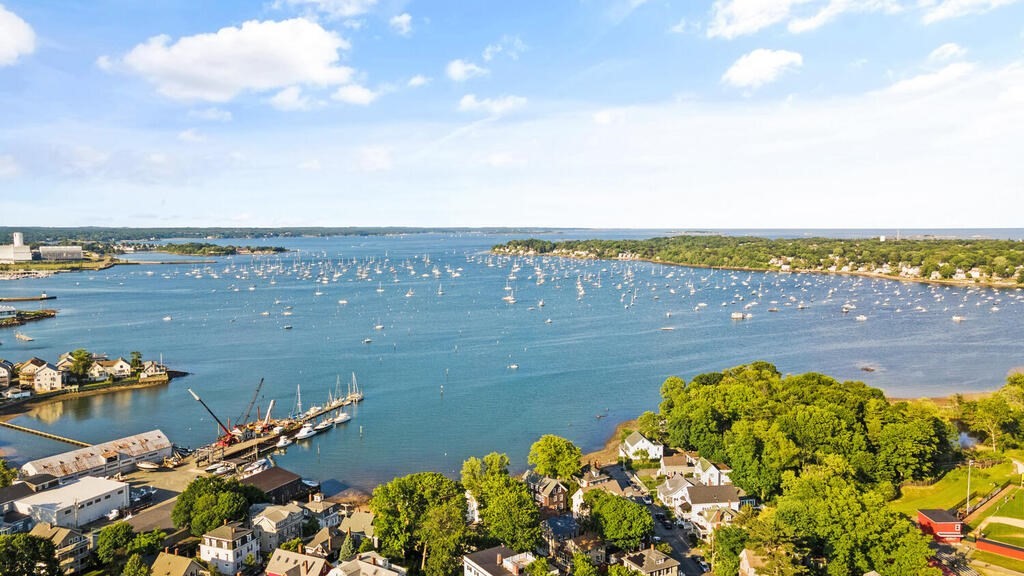 1 Shore Avenue Salem, MA 01970 - Photo 39 of 42 an aerial view of ocean and residential houses with outdoor space