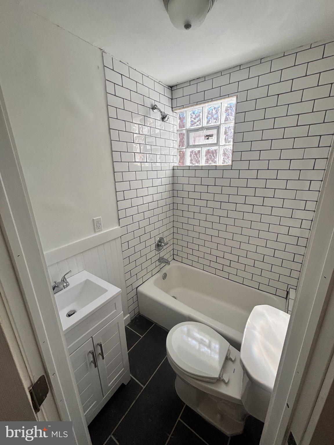 140 East Sterner Street Philadelphia, PA 19134 - Photo 11 of 11 Chic bathroom with modern tile design.