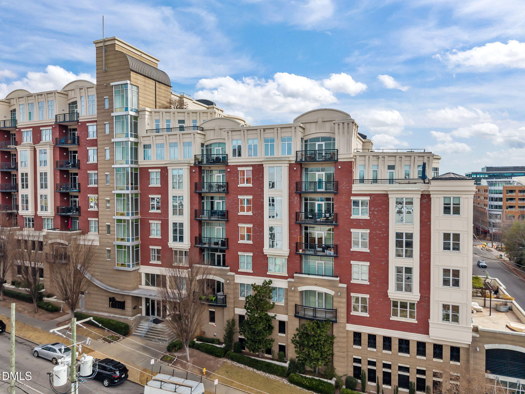 618 North Boylan Avenue, Unit 702 Raleigh, NC 27603 - Photo 39 of 42 a front view of a building with glass windows