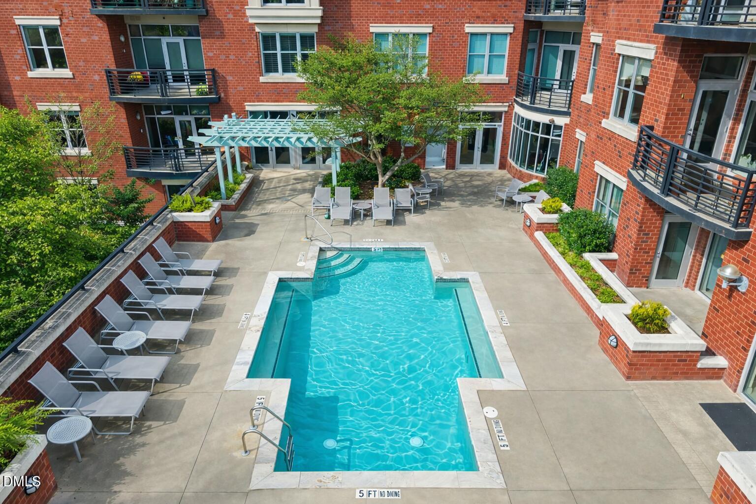 618 North Boylan Avenue, Unit 702 Raleigh, NC 27603 - Photo 42 of 42 an aerial view of multiple houses with yard