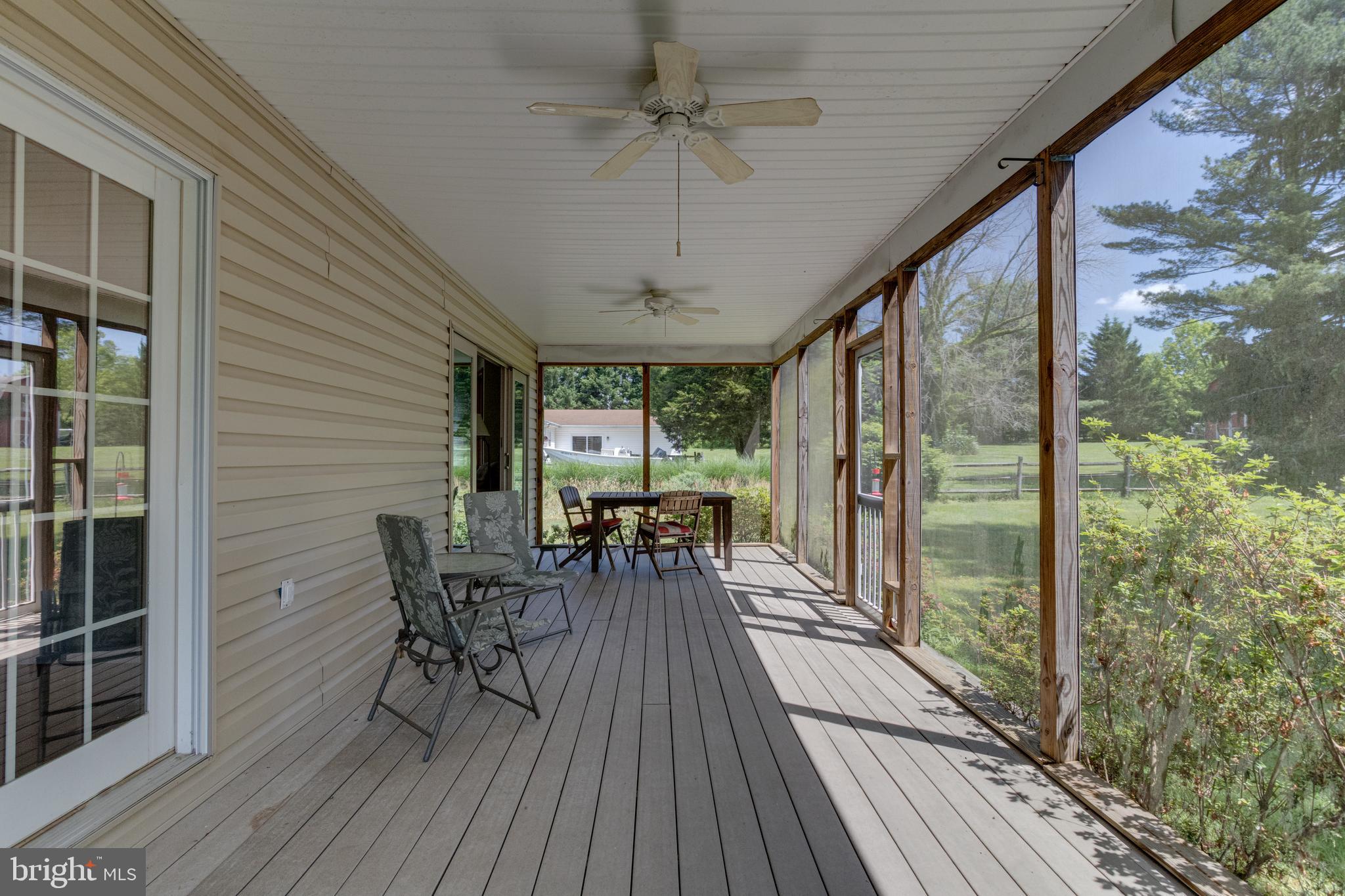 504 Hances Point Road North East, MD 21901 - Photo 18 of 24 Screened porch with ceiling fans.