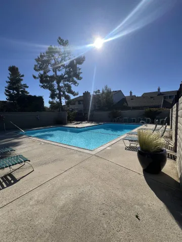 a view of outdoor space with seating