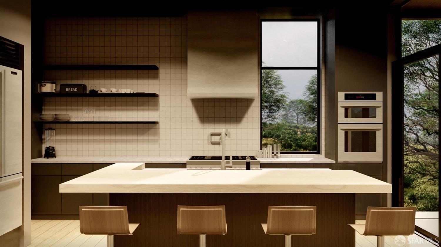 387 Moore Road Atherton, CA 94027 - Photo 11 of 25 a room with a table chairs and a kitchen view