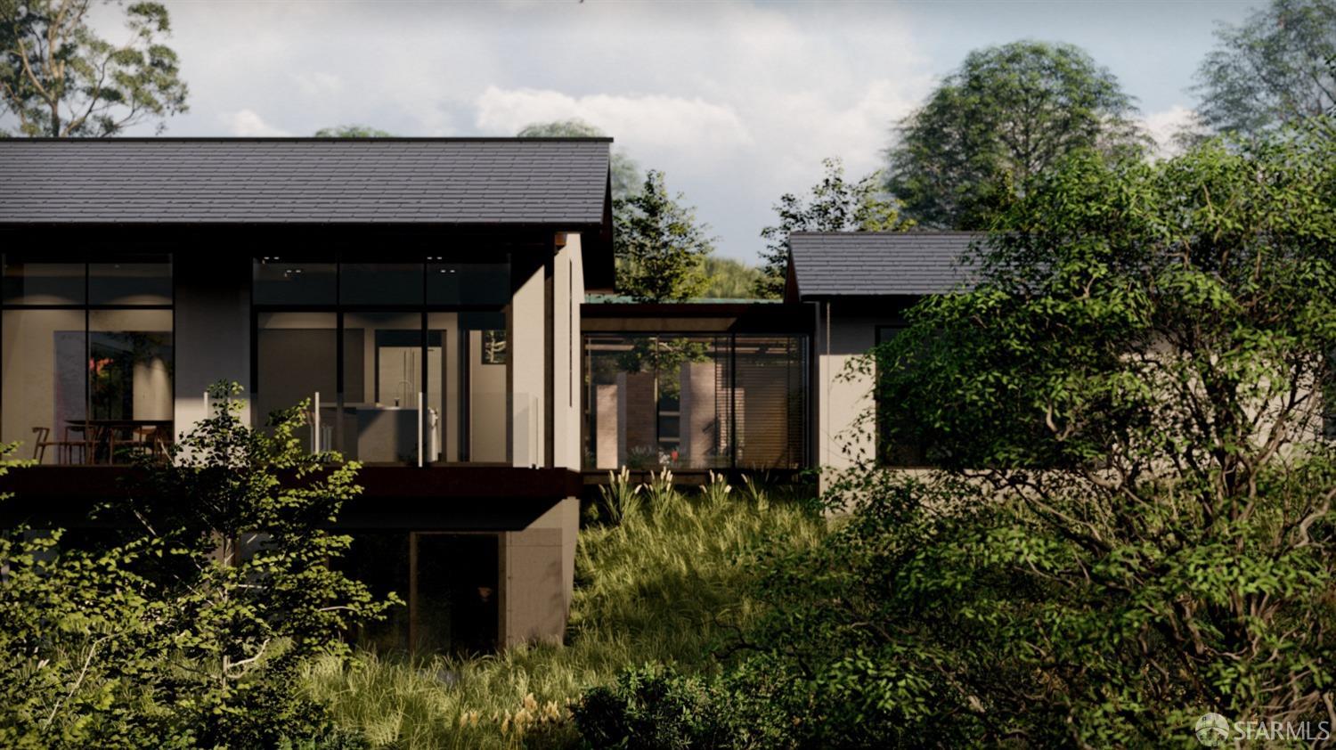 387 Moore Road Atherton, CA 94027 - Photo 9 of 25 a front view of a house with a garden