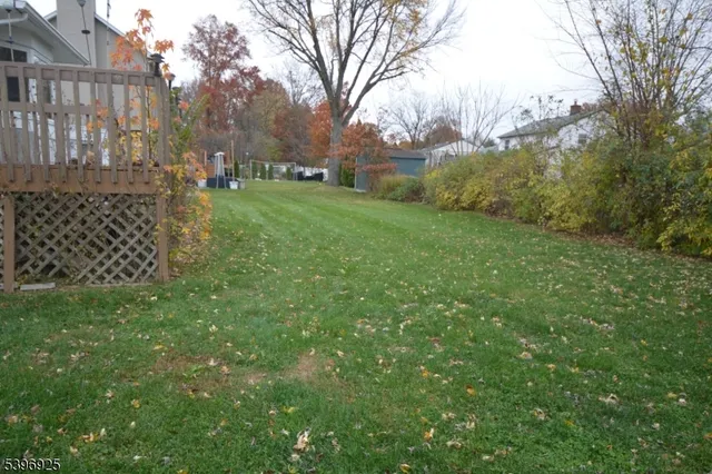 a view of a back yard of the house