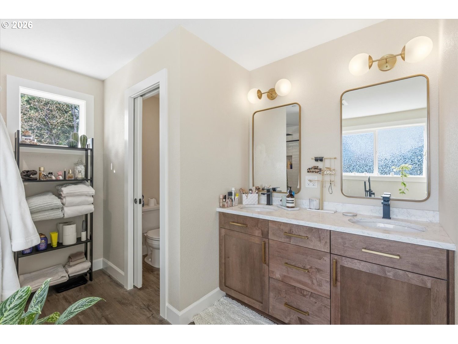 2059 Southeast 176th Avenue Portland, OR 97233 - Photo 16 of 31 a bathroom with a granite countertop sink mirror and double