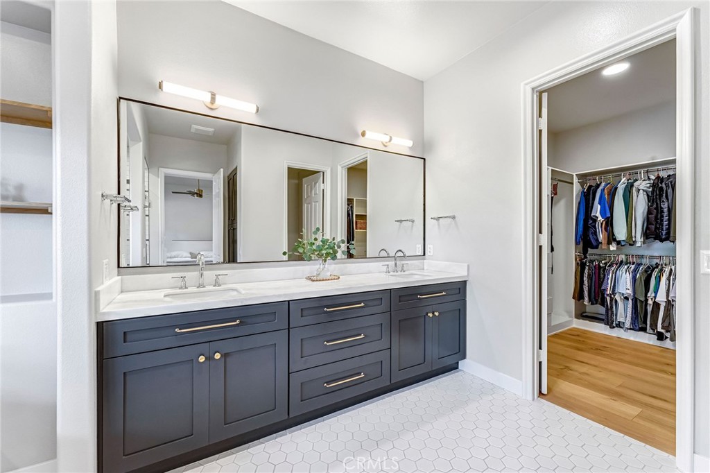 2269 Shady Oaks Road Glendora, CA 91741 - Photo 39 of 62 a spacious bathroom with a granite countertop sink and a mirror