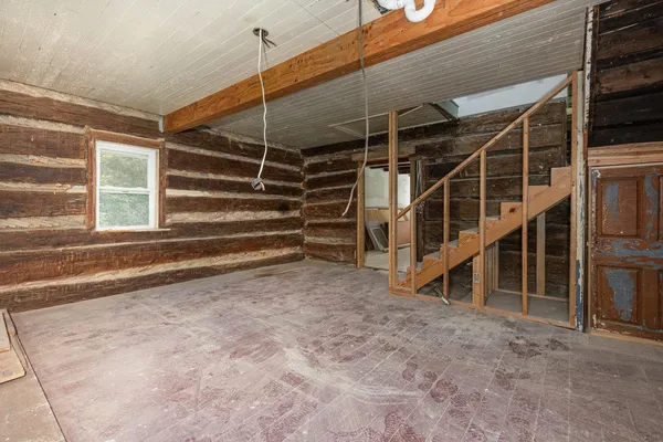 a view of an empty room