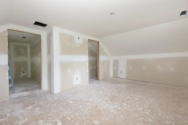 a view of a room with table