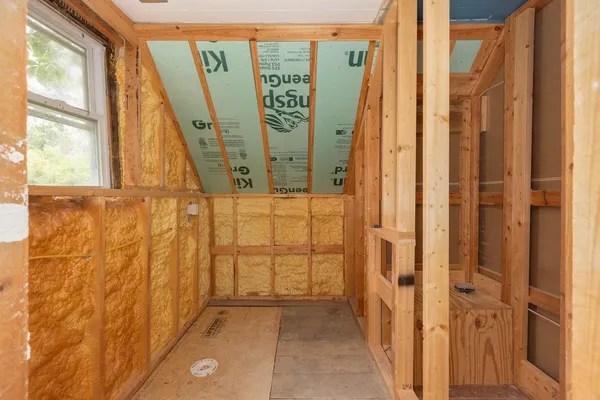 a house view with a garden space