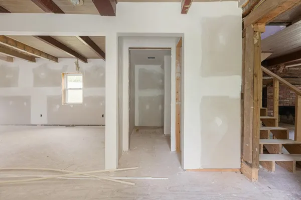 a view of room with stairs