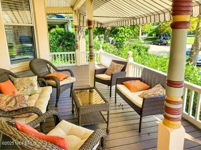 a outdoor space with chairs