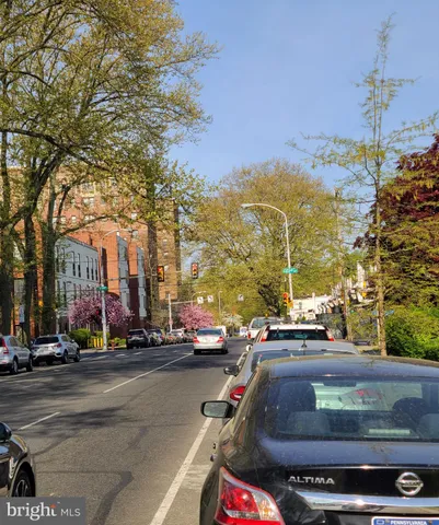 a view of a city street