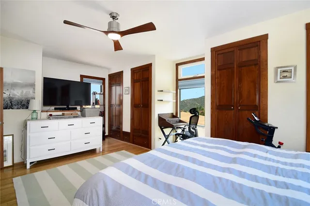 a view of a door and a window