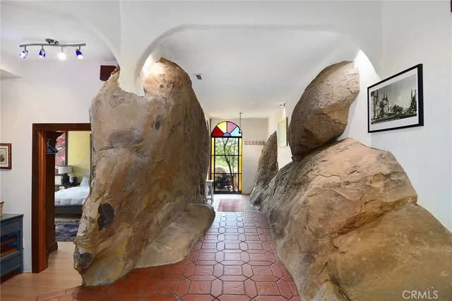 a view of a terrace with sitting area