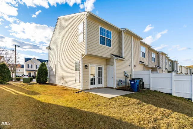 a view of a house with a patio