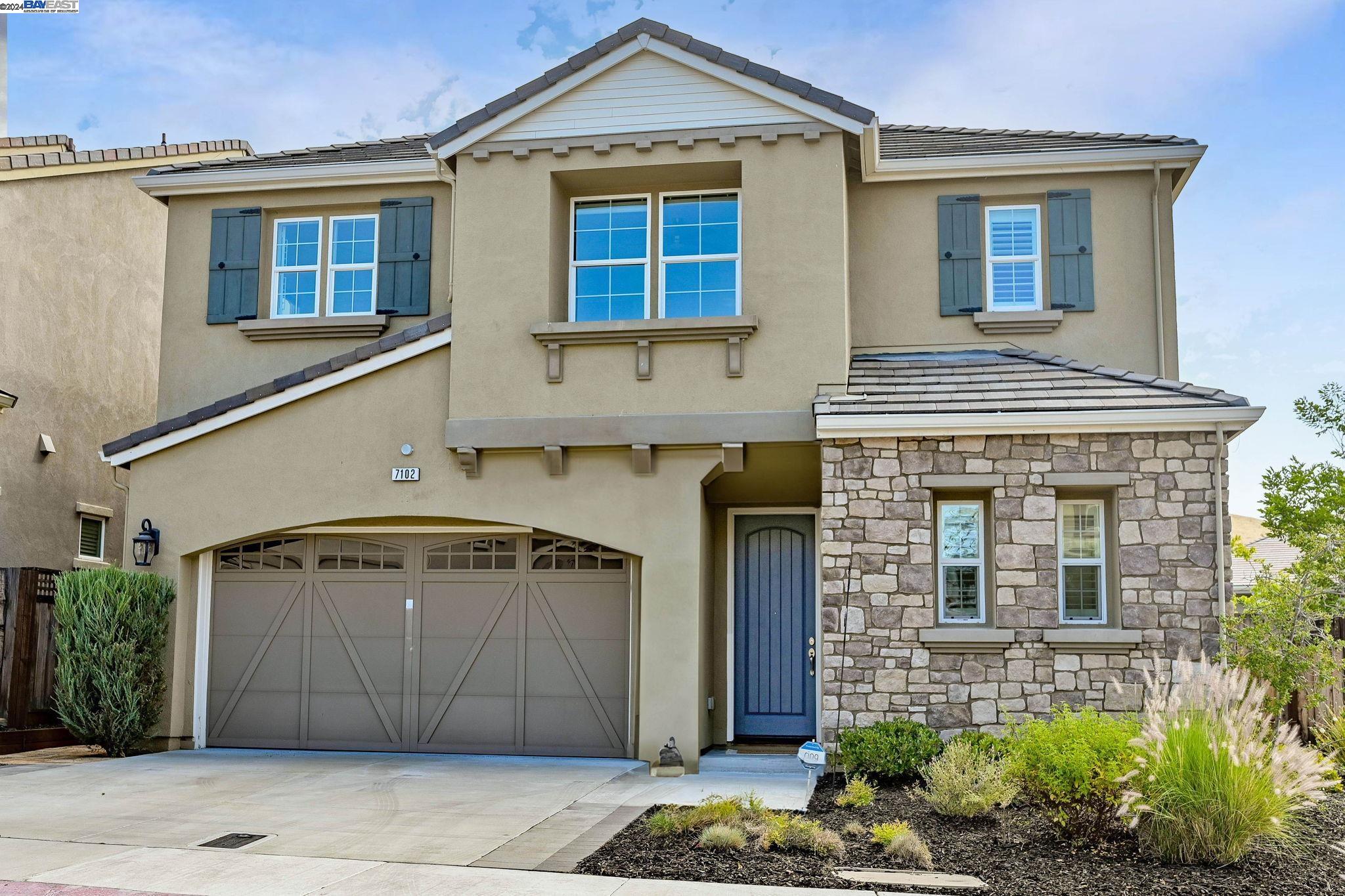 a front view of a house