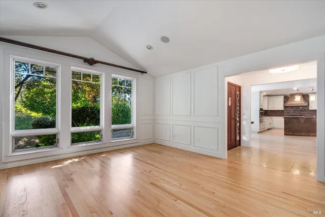 a view of a livingroom with a fireplace