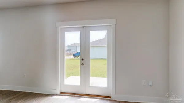 a view of an empty room