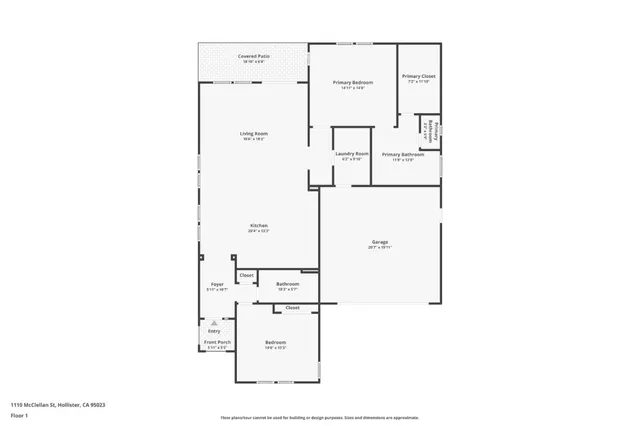 $750,000 | 1110 McClellan Street, Hollister, CA 95023