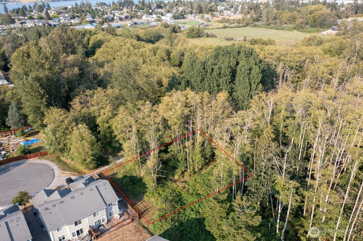 2009 18th Street Anacortes, WA 98221 - Photo 2 of 5 an aerial view of residential house with parking space