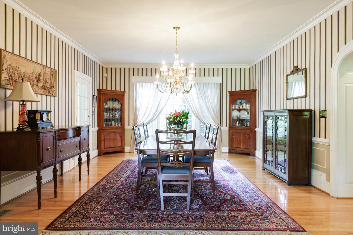 1101 Riverside Drive Salisbury, MD 21801 - Photo 8 of 56 Dining Rm w/ Hardwood, Crown Molding & Chair Rail