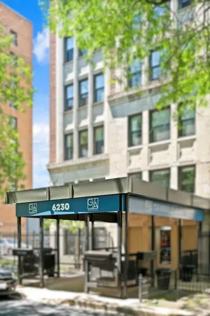 a front view of a building