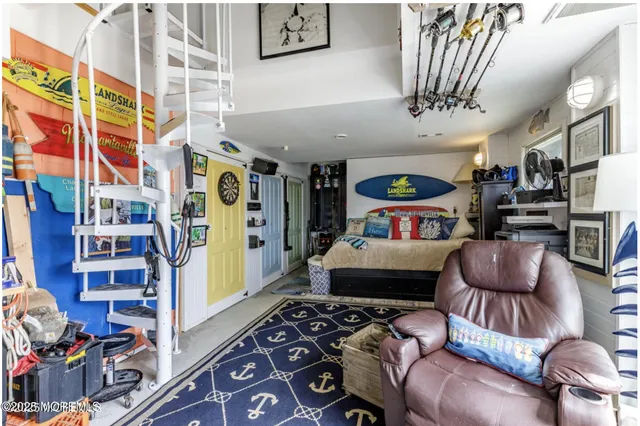 a room with furniture