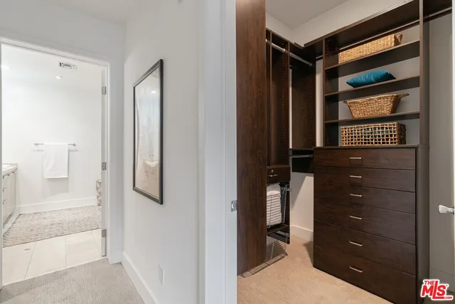 a view of closet area