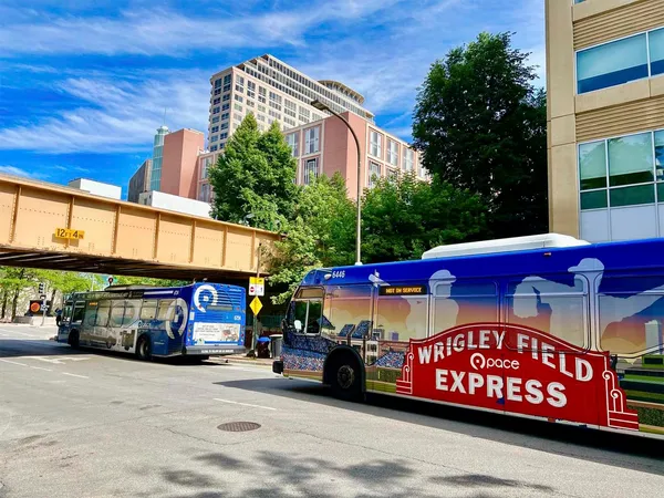 a view of a lake with a large bridge