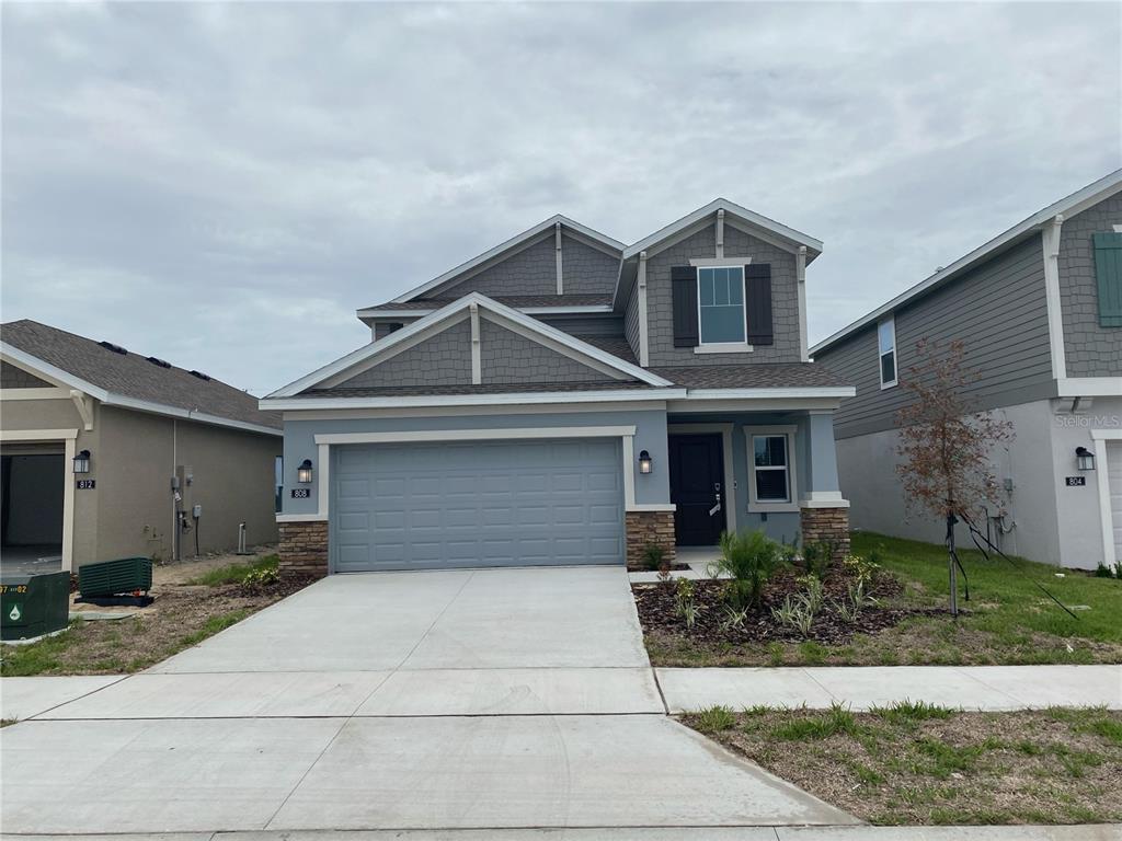 a house view with a outdoor space