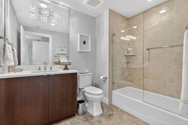 a view of a city from a balcony