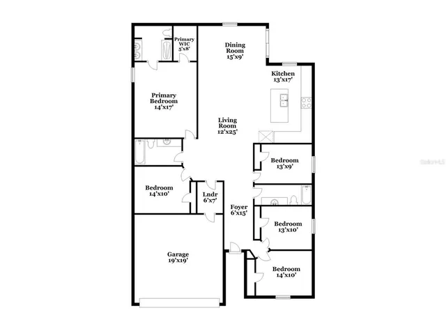 a picture of a bench in a building