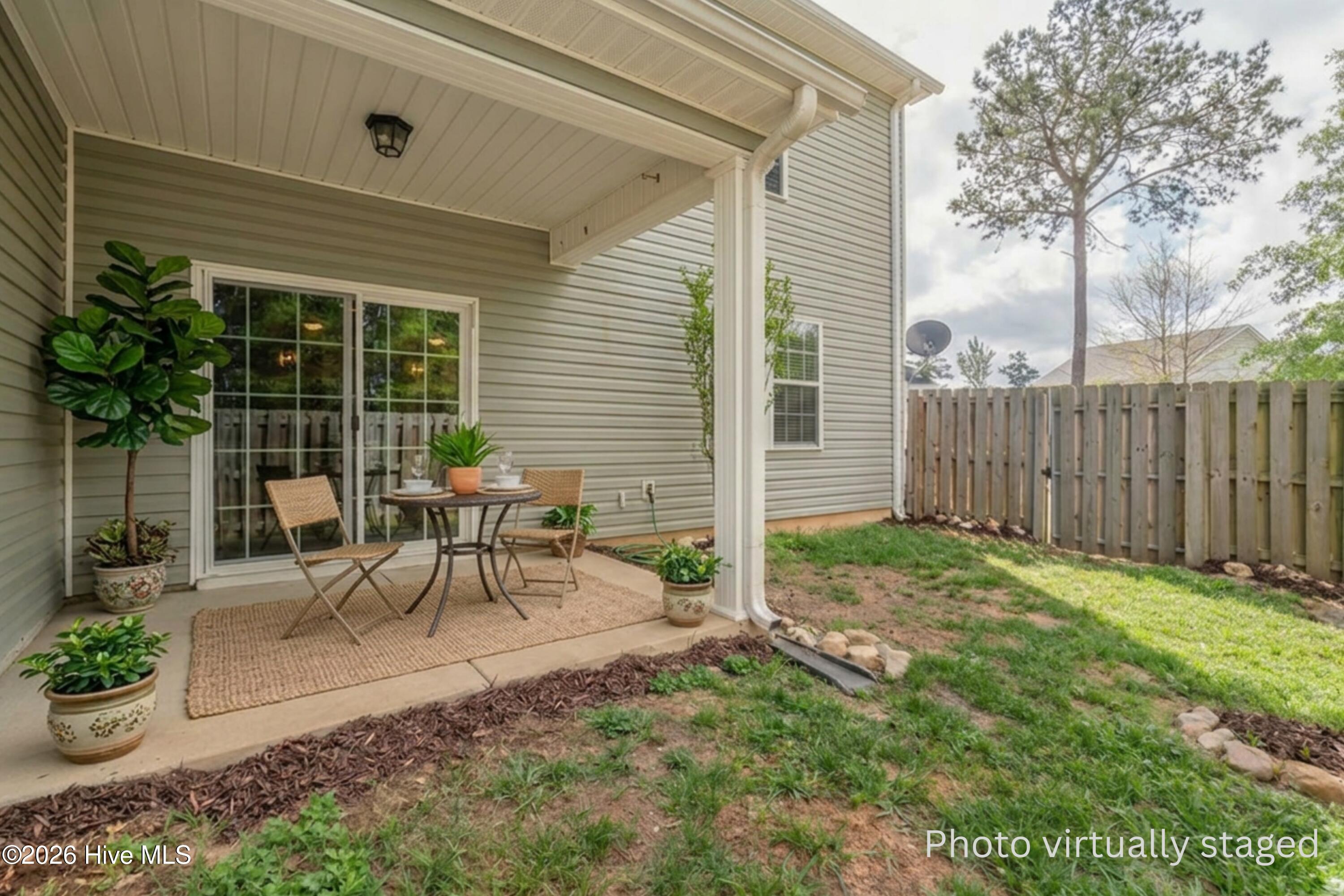 659 Aberdeen Circle Grovetown, GA 30813 - Photo 30 of 36 Backyard with patio & gated entry - virtually staged