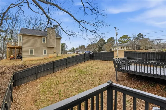 a view of outdoor space with seating space