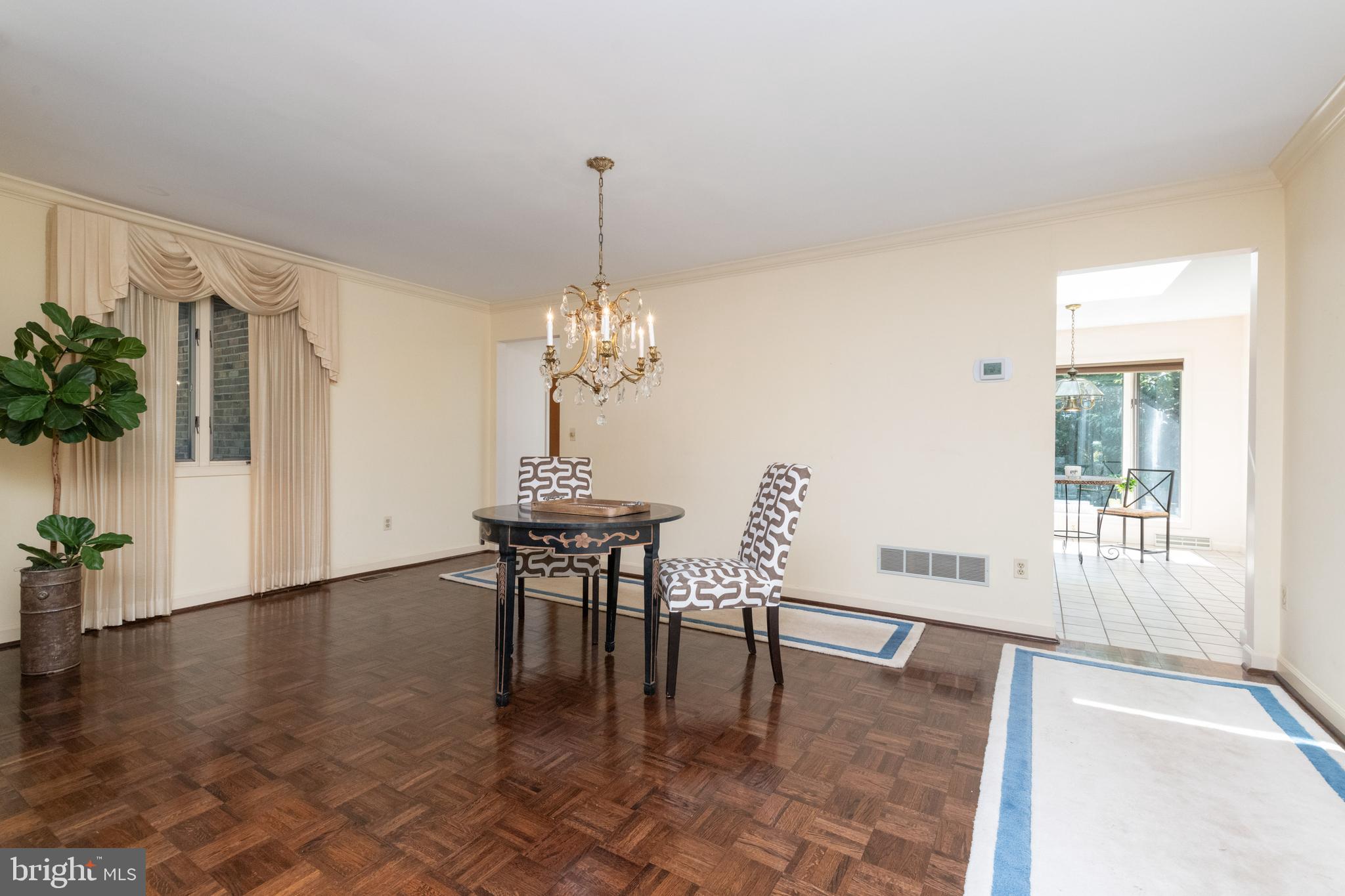 13806 Cripplegate Road Phoenix, MD 21131 - Photo 18 of 63 Dining Room with parquet wood floors