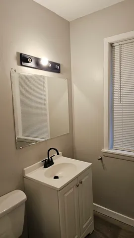 a bathroom with a sink and a toilet