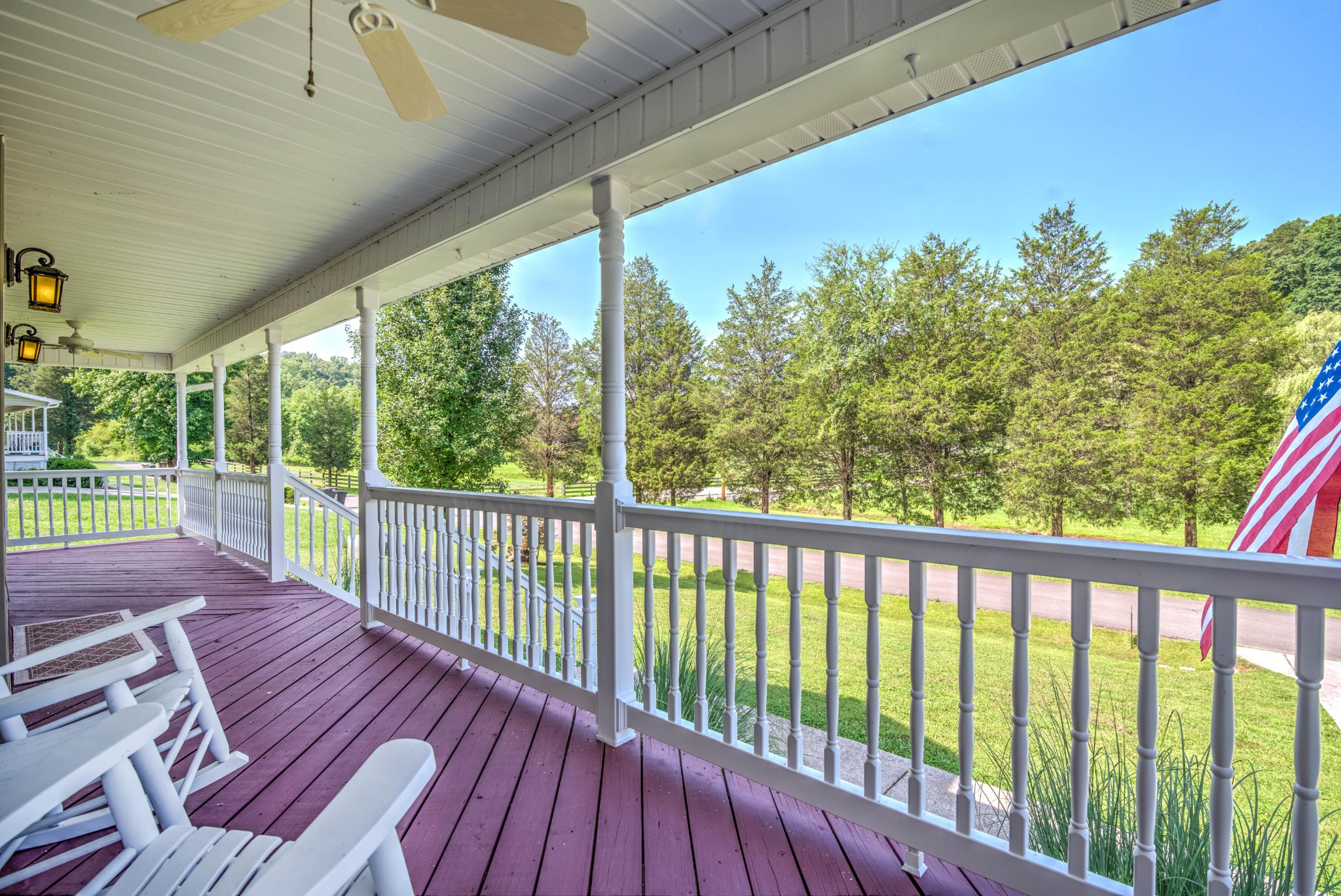 169 Lanes Bluff Road Clinton, TN 37716 - Photo 3 of 29 a view of a balcony with wooden floor