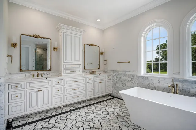 front view of a house with a garden