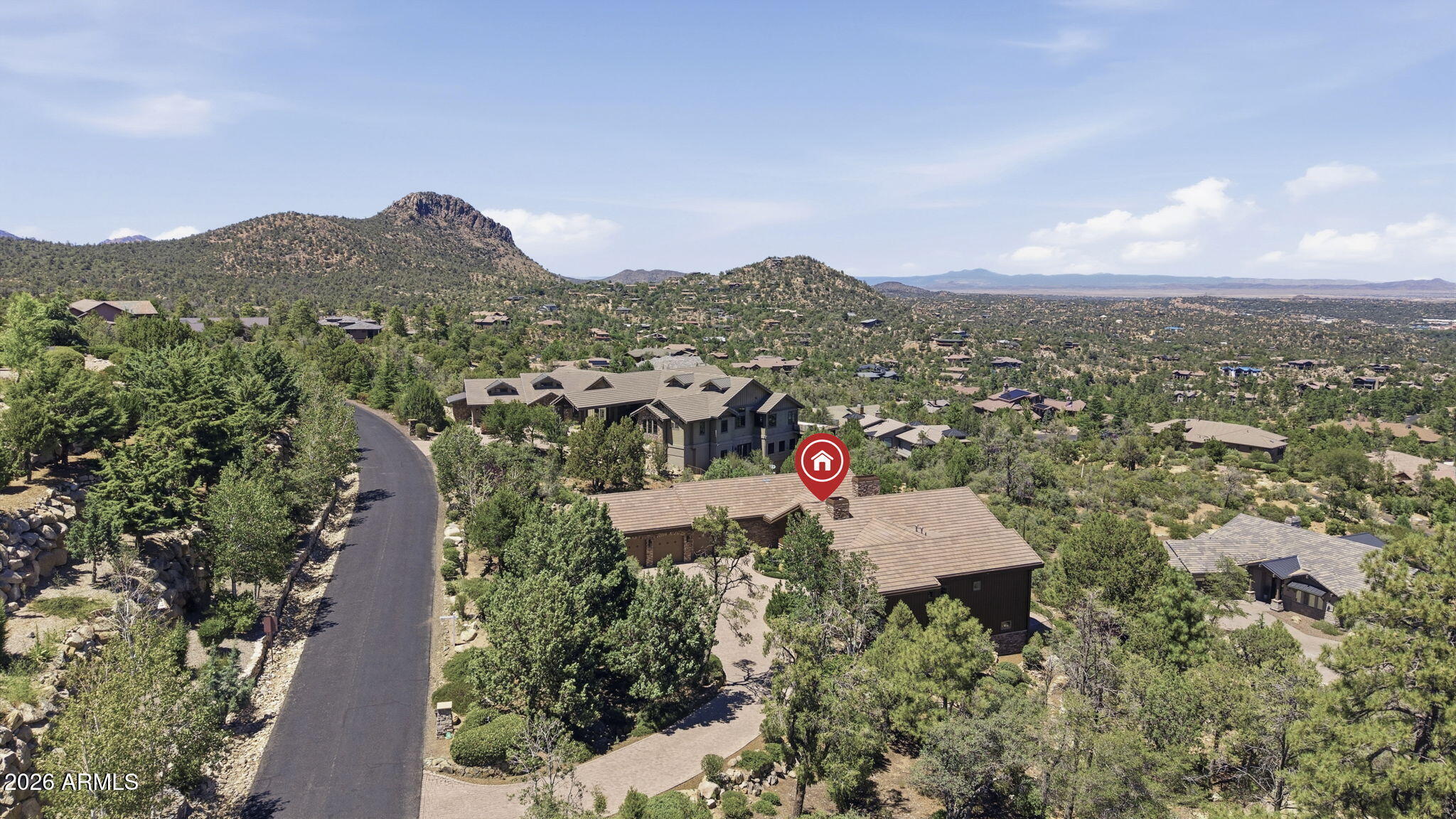 2158 Forest Mountain Road Prescott, AZ 86303 - Photo 4 of 73 Aerial Front Pinned